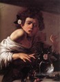 Junge gebissen durch eine Eidechse Caravaggio